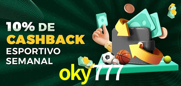 10% de bônus de cashback na oky777